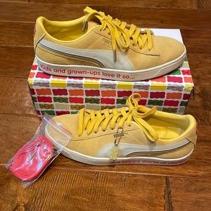 Puma Suede Triplex Haribo Mens US 10.5 EUR 44 Yellow Sneakers Shoes with Box